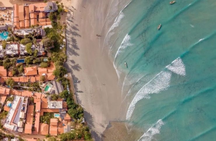 Imagen demostrativa de Vila de Jeri en Jericoacoara desde ángulo visual amplio.